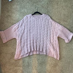 Oversized pink, barely worn sweater.